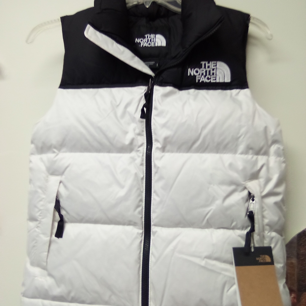 The North Face Black and White Puffer Vest